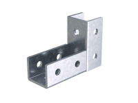 Соединитель С-образного профиля 41х41 под углом 90град. нерж. сталь INOX304  IBSF4106C