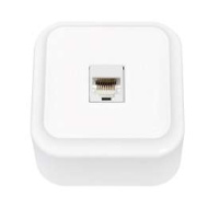 Розетка компьютерная 1-м ОП бел.  РК18-004