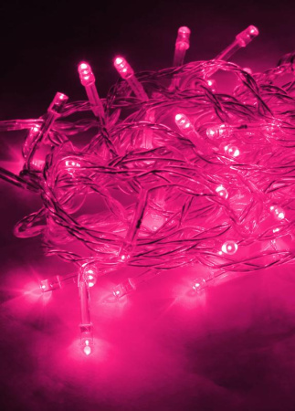 Гирлянда светодиодная 100LED син. прозр. провод 10.8м расстояние между лампами 10см 8 режимов мигания  KOC_GIR100LED_P