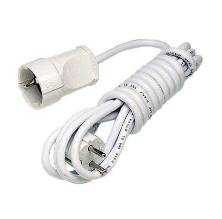 Удлинитель-шнур 1х7м с заземл. 16А IP20  10016