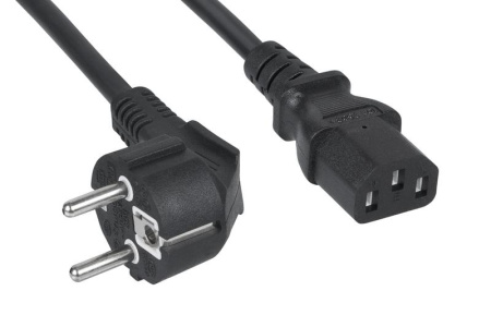 Кабель питания компьютера (Schuko+C13) (3х1.0) PC-186-VDE-1.0-1.2M 1.2м  11014c