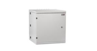 Шкаф настенный двухсекционный 19дюйм 18U метал. дверь промышл. IP55 Ш600хВ904хГ600мм сер.  TWM-186060-M-GY