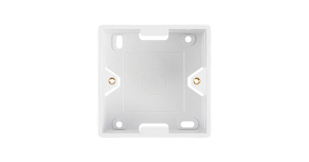 Коробка настенная под лицевые панели и розетки формата 80х80мм бел.  NMC-BB80X80-WT