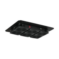 Блок вентиляторный для напольных шкафов TFR TFL 6 вентиляторов нижние решетки пластиковые с фильтром без шнура питания черн.  -FAN6-F-BK