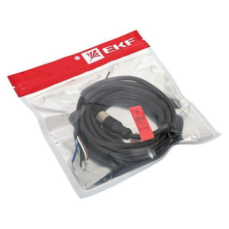 Кабель-разъем М12 4-PIN прямой PLG-12-4-2  PLG-12-4-2