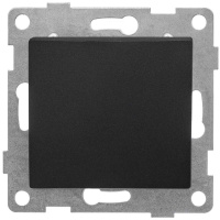 Выключатель 1-кл. СП Bravo 10А 250В самовозвратный механизм графит  С10В6-010