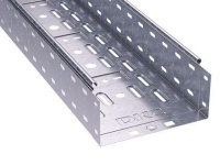 Лоток листовой перфорированный 200х100 L2000 сталь 0.8мм цинк-ламель  35333ZL