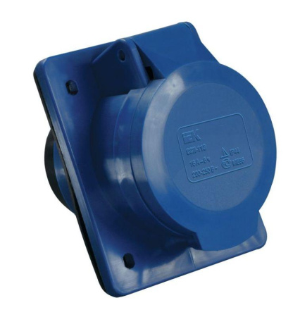 Розетка встраиваемая 32А 2P+E 250В IP44 ССИ-423  PSR41-032-3