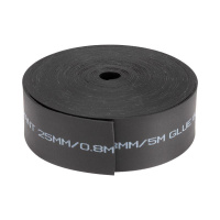 Лента термоус. ТЛ-0.8 25мм 5м с клеевым слоем черн.  48-9006