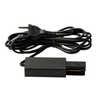 Ввод питания для шинопровода UBX-Q122 G02 BLACK 1 POLYBAG типа G с проводом питания 3м и вилкой 1ф черн.  UL-00009306