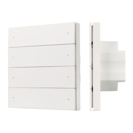 Панель кнопочная SMART-DMX512-801-22-8G-8SC-DIM-IN White (230В 2.4G) (IP20 пластик)  037334
