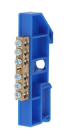 Шина N "ноль" на DIN-изол. ШНИ-6х9-6-Д NO-222-44 син. (уп.10шт)  Б0033425