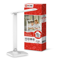 Светильник настольный светодиодный ССО 08Б 12Вт 3000-6500К 600лм сенсор-диммер с адаптером бел.  4690612036557