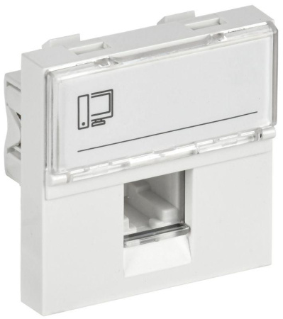 Розетка компьютерная 2мод. РКИ-20-00-П RJ45 кат.5E UTP механизм PRIMER  CKK-40D-RI2-K01