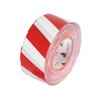 Лента оградительная ЛО-500 75мм "Эконом" красн./бел. (рул.500м)  8254