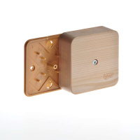 Коробка универсальная для кабель-каналов 80х80х25 сосна (светл. основа) IP40  65005-27М