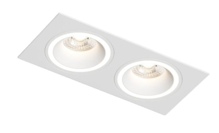 Светильник встраиваемый IP20 до 15Вт GU10 LED бел. алюм.  DK2062-WH