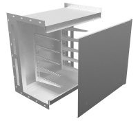 Короб ККБ-П-0.95/0.6-1 1м 2.0мм кабельный блочный (рама 63х5мм краска; обшивка оцинк.)  KKB.P.96.1020.RAL/ZN