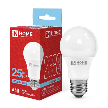 Лампа светодиодная LED-A60-VC 25Вт 230В Е27 6500К 2380лм  4690612062068