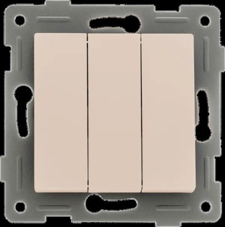 Выключатель 3-кл. СП Ugra 10А IP20 250В механизм беж.  С11В3-003