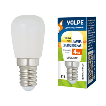 Лампа светодиодная LED-Y25-4W/3000K/E14/FR/Z 4Вт матовая 3000К тепл. бел. E14 для холодильников (упак. картон)  UL-00006501