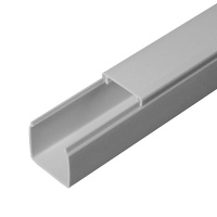 Кабель-канал 25х25 L2000 с двойн. замком RAL 7035 сер.  PR03.0073