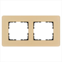 Рамка закругленная 2-м G-Glass стекло матовый тауп  G1002GT-RM