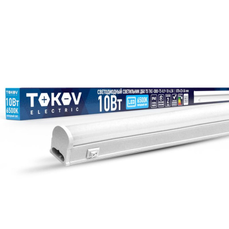 Светильник светодиодный ДБО Т5 10Вт 6.5К IP40  TKE-DBO-T5-0.9-10-6.5K