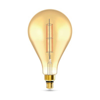Лампа светодиодная филаментная Black Filament 6Вт PS160 золотая 2700К тепл. бел. E27 800лм  179802118