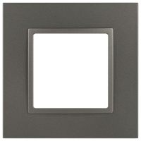 Рамка для розеток и выключателей ЭРА Elegance 14-5011-16 Classic на 1 пост титан  Б0065823 Рамка для розеток и выключателей ЭРА Elegance 14-5011-16 Classic на 1 пост титан  Б0065823