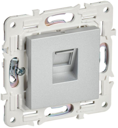 Розетка компьютерная RJ45 кат.5E SKANDY SK-K01S серебр.  SK-K10-1-K23