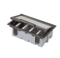 Лючок 4 S-мод.  Connect сер. + рамка глуб. 90-120мм SF410-1