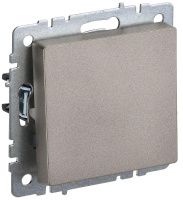 Выключатель 1-кл. СП BRITE ВС10-1-4-БрШ 10А самовозвратн. механизм шампань  BR-V14-0-10-K37