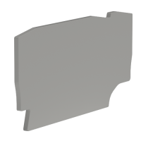 Крышка для клеммы 3 точки подключения на 2.5кв.мм  ZEFC211GR Крышка для клеммы 3 точки подключения на 2.5кв.мм  ZEFC211GR