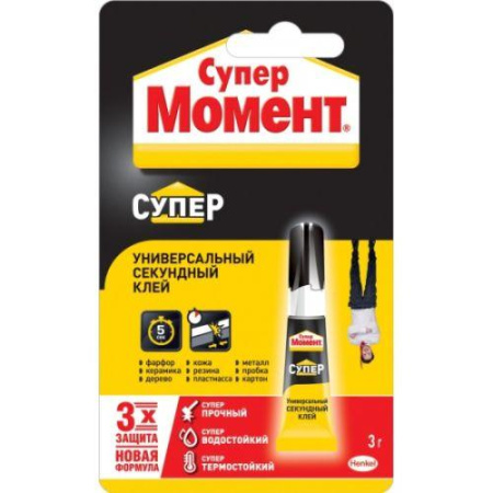 Клей "Супер " 3г (блист.1шт) шоу-бокс  C0036304