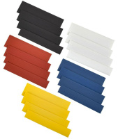 Набор трубок термоусадочных тонкостен. ТТУ 8/4; 10/5; 12/6; 14/7 (Ж; С; К; Ч; Б) 20х8см разноцвет.  UDRS-D8-D14-10-2