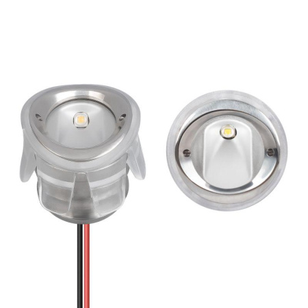 Светильник светодиодный ALT-LODESTAR-HANDRAIL-R27-1.5W Warm3000 SL 30х60deg 12-24В IP67 металл  043243