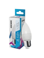 Лампа светодиодная 8.5Вт свеча 4500К бел. E27 220В  LkecLED8.5wCNE2745