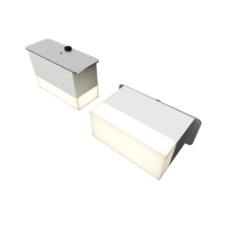 Светильник светодиодный RVE-LBX-LUMO20-PLAZA5010010-2-GR квадрат грильято 2шт 40х90х60мм 14Вт встраиваемый 4000К бел.  RVE00003243