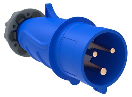 Вилка эл. каб. 16А 2P+PE 220В IP44 MAGNUM ССИ-013  PSN01-016-3