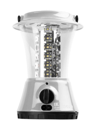 Фонарь аккумуляторный кемпинговый AccuF5-L36-gy 36LED аккум. 4В 1.6А.ч 10проц. 16ч/100проц. 2ч индикатор зарядки диммер сер.  5027602