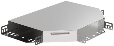 Ответвитель для лотка Т-образ. горизонт. 200х50 с кр.  CLP1T-050-200