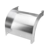 Угол для лотка вертикальный внешний 90град. 600х50 сталь 0.8мм в компл. с крепежн. элемент. нерж. AISI 304  ISOL560KC