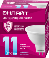 Лампа светодиодная 90 434 OLL-MR16-11-230-6.5K-GU5.3 (PRO 90-240В)  90434