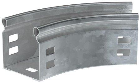 Угол для лотка плавный 45град. 100х50 Г01 ESCA HDZ  CPG01-0-45-050-100-HDZ
