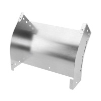 Угол для лотка вертикальный внешний 45град. 200х80 сталь 0.8мм в компл. с крепежн. элемент. нерж. AISI 304  ISPL820KC