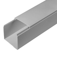 Кабель-канал 60х60 L2000 с двойн. замком сер.  PR03.0078