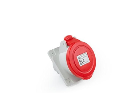 Корпус наклонный с гнездом стандарт CEE 4х16А (3P+E) 400В  ECE416V5PE