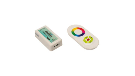 Контроллер LED touch DELUCE RF-RGB-S5-18A 18А 12/24В 5 кнопок и сенсорн. кольцо  00-00001903