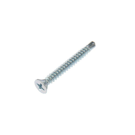 Саморез оконный сверло 3.9х35 бел. цинк (уп.500шт)  KR-01-3722-0013